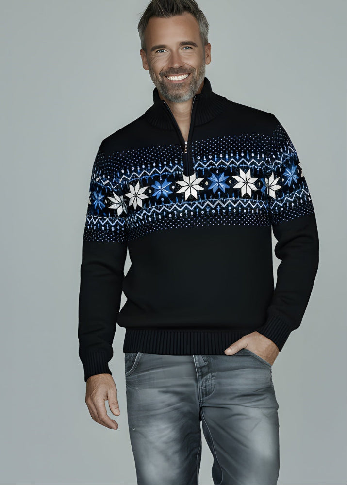 Nordic Herrtröja Merino, Svart tillbaka