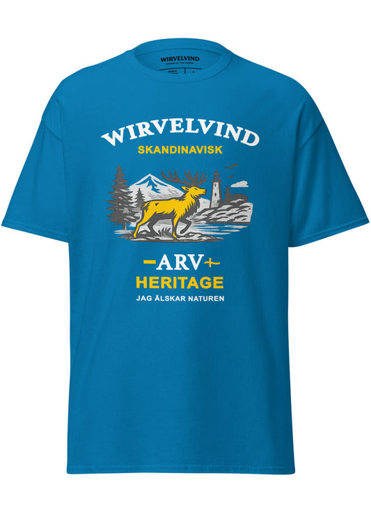 Skandinavisk Arv T-shirt blå | Nature Heritage – Wirvelvind