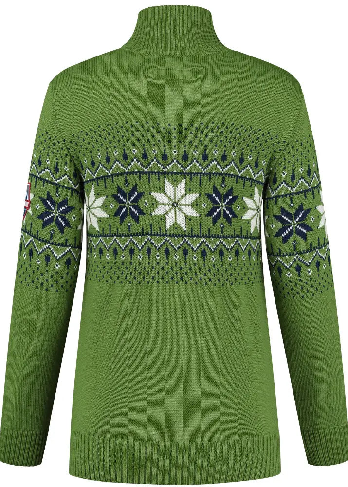 Wirvelvind Nordic Damtröja Fargerik, Skogsgrön