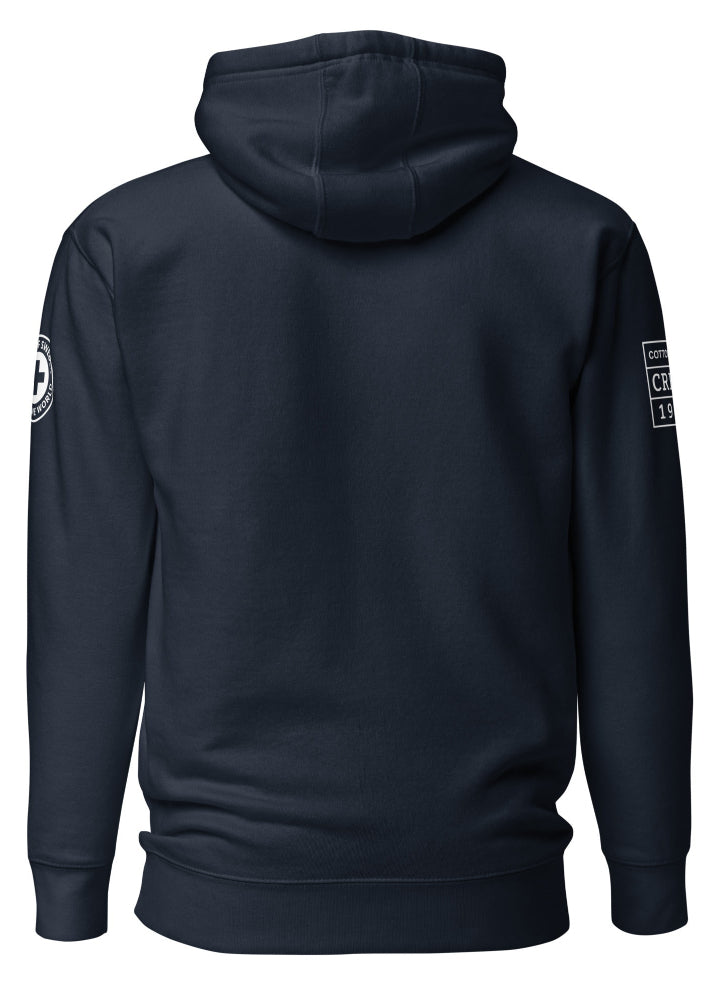 Stockholm Marinor Hoodie – Mörkblå Premium Hoodie | Cottonhill