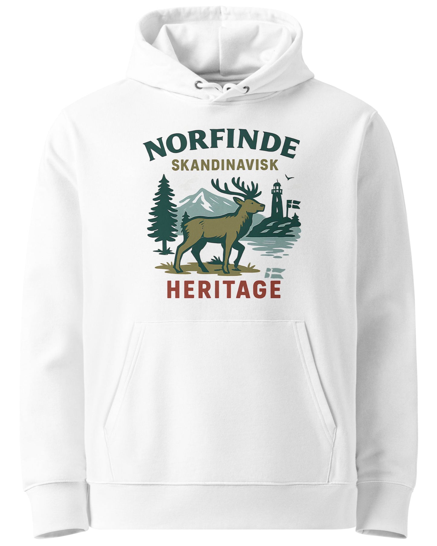 Scandinavian Hoodie – Heritage & Adventure, Black