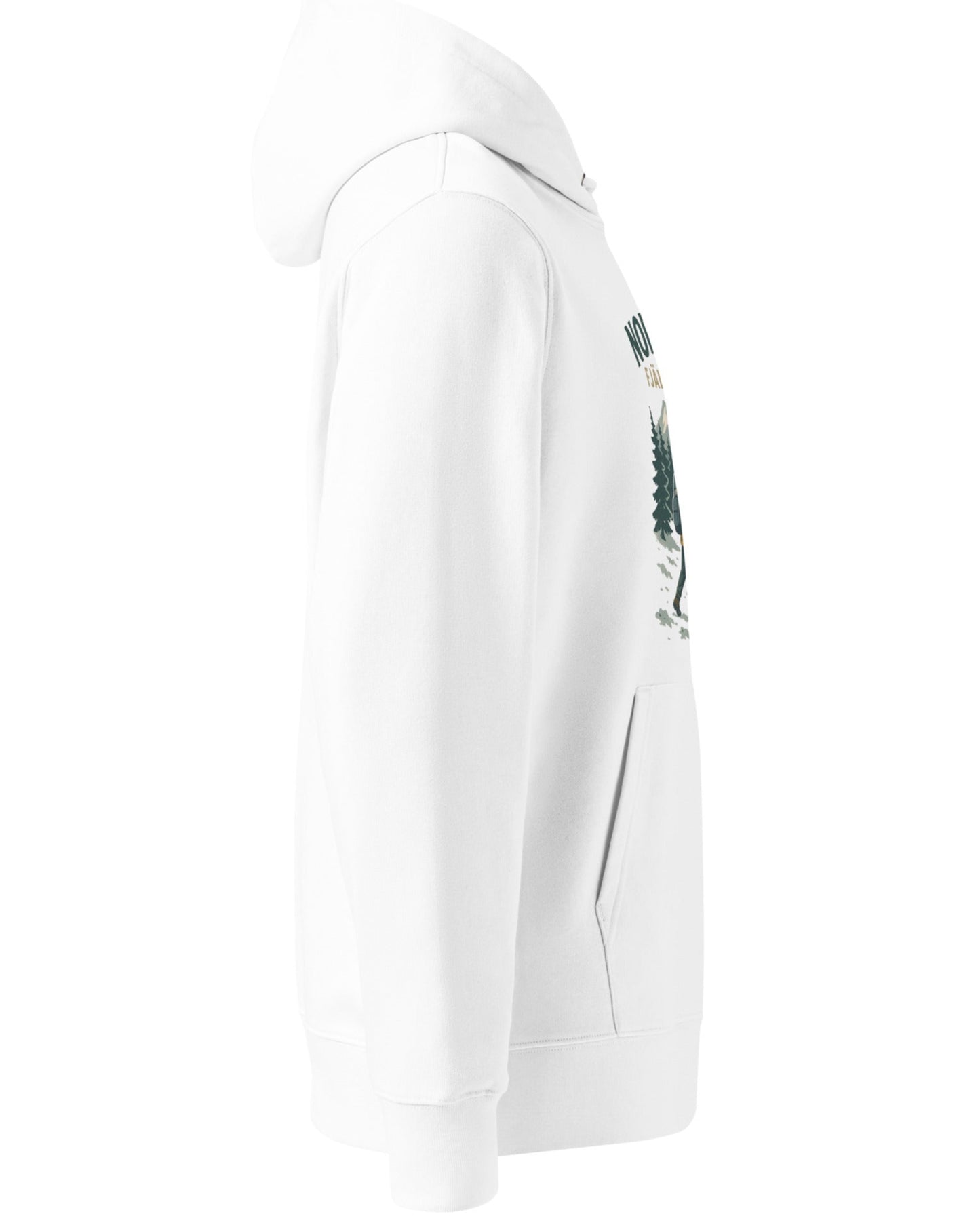 Steg mot frihet – Fjälläventyr Hoodie, Vit