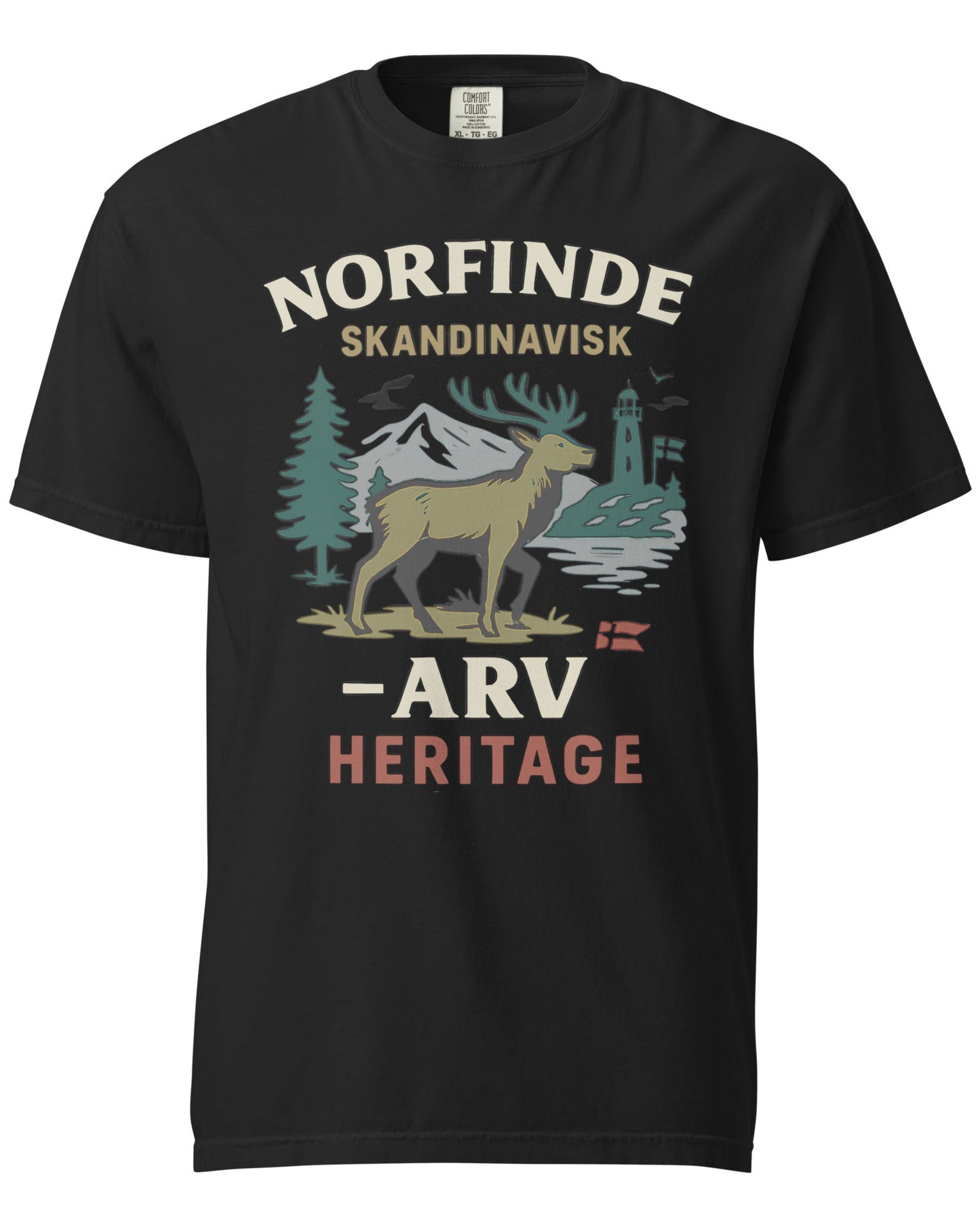 Scandinavian T-shirt – Heritage & Adventure, Black