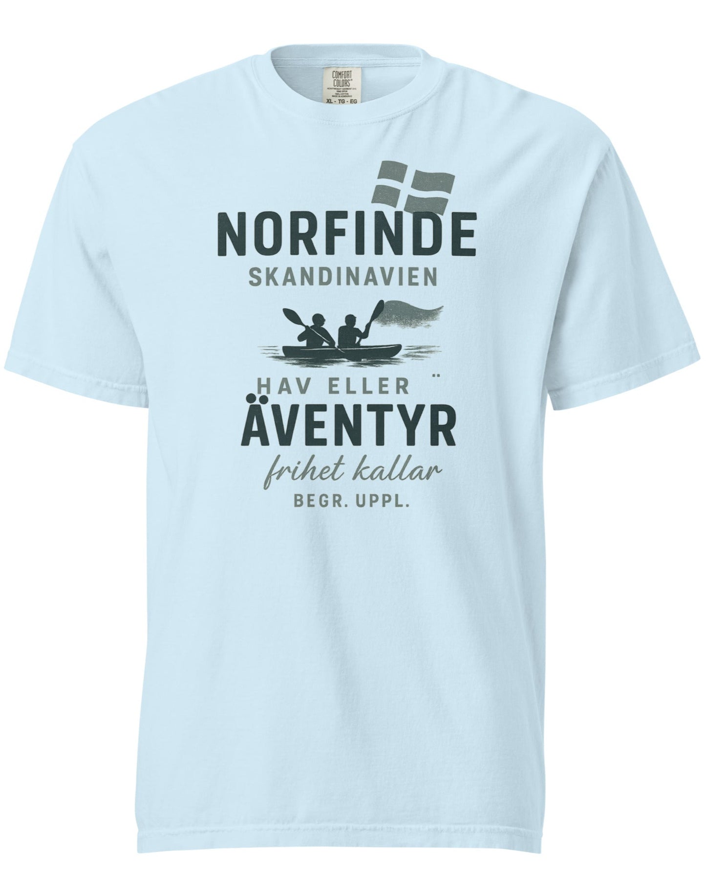 T-shirt – Mer ou Aventure : L'appel de la liberté, bleu clair