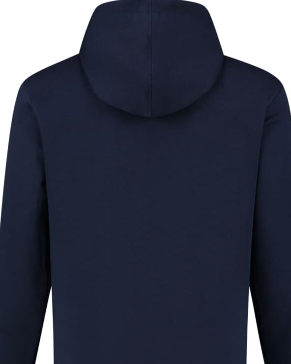 Wirvelvind Huvtröjan med nautiskt tryck, Mörkblå