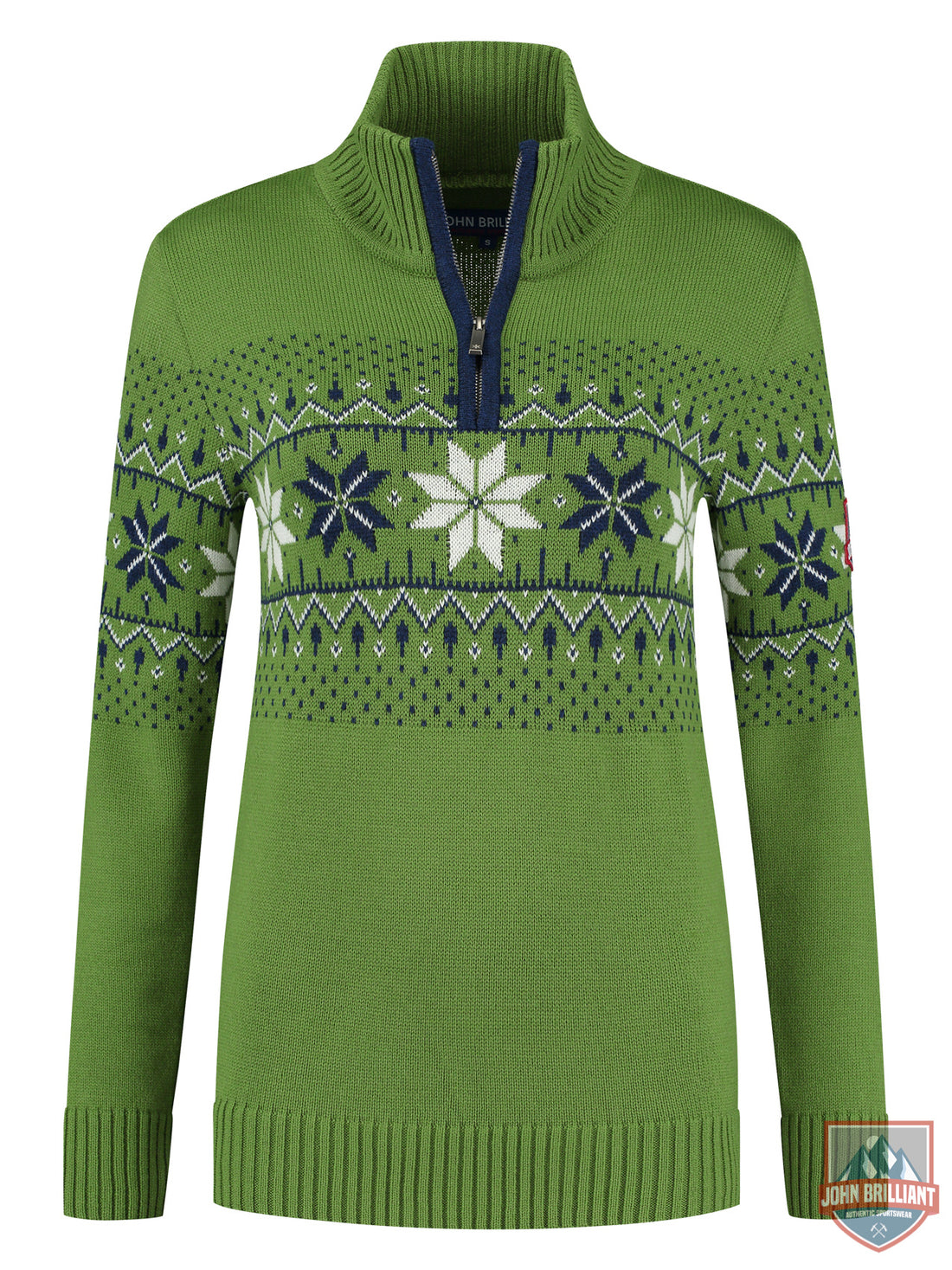 Norwegian Womens Pullover Fargerik, Green