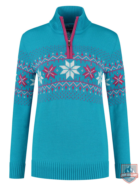 Norwegian Womens Pullover Fargerik, Blue