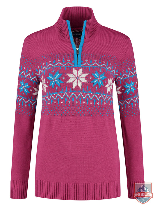 Norwegian Womens Pullover Fargerik, Pink