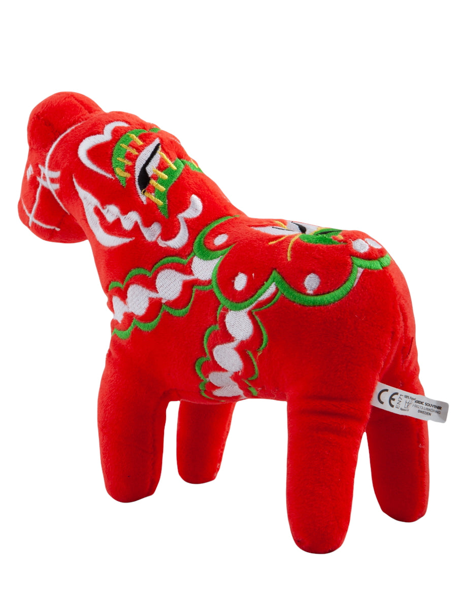Mjuk Dalahäst Röd 20 cm | Svensk Kurbits Plyschfigur