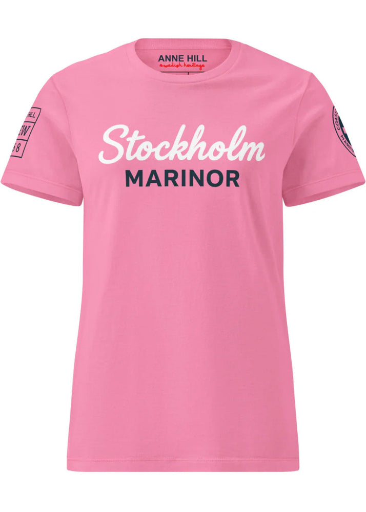 Rosa dam t-shirt Stockholm Marinor framifrån