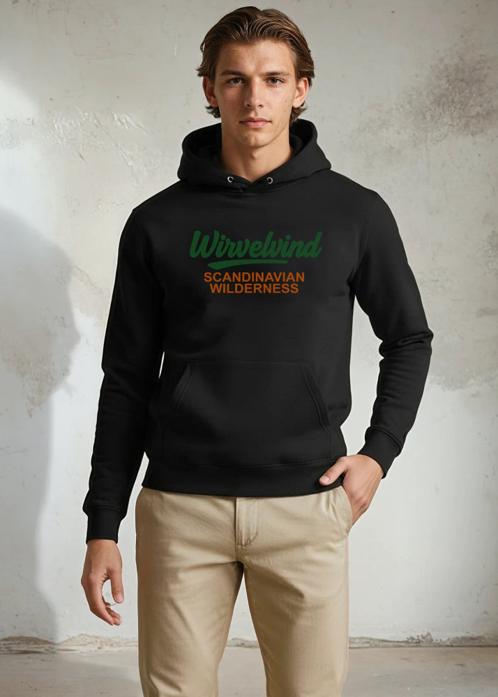 Ekologisk Hoodie – Skandinavisk Wilderness, Svart