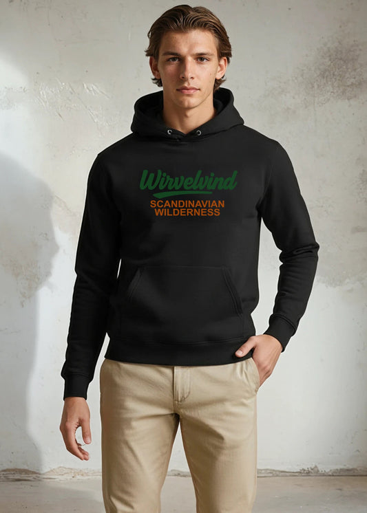 Ekologisk Hoodie – Skandinavisk Wilderness, Svart
