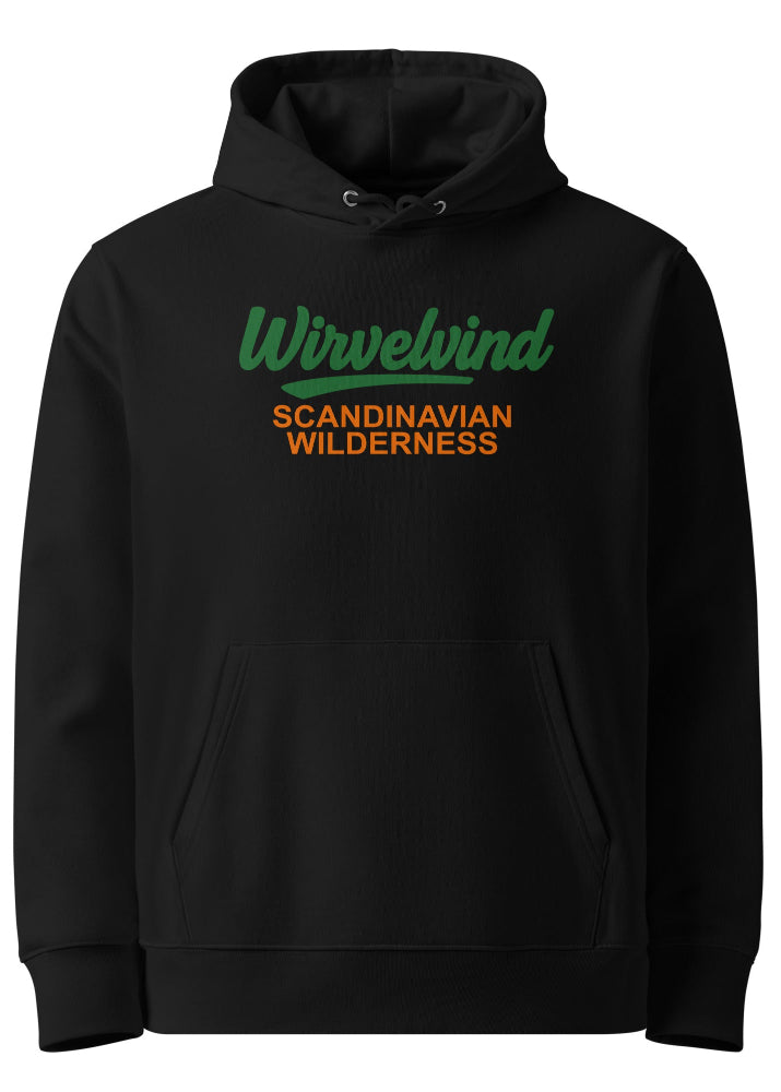 Ekologisk Hoodie – Skandinavisk Wilderness, Svart