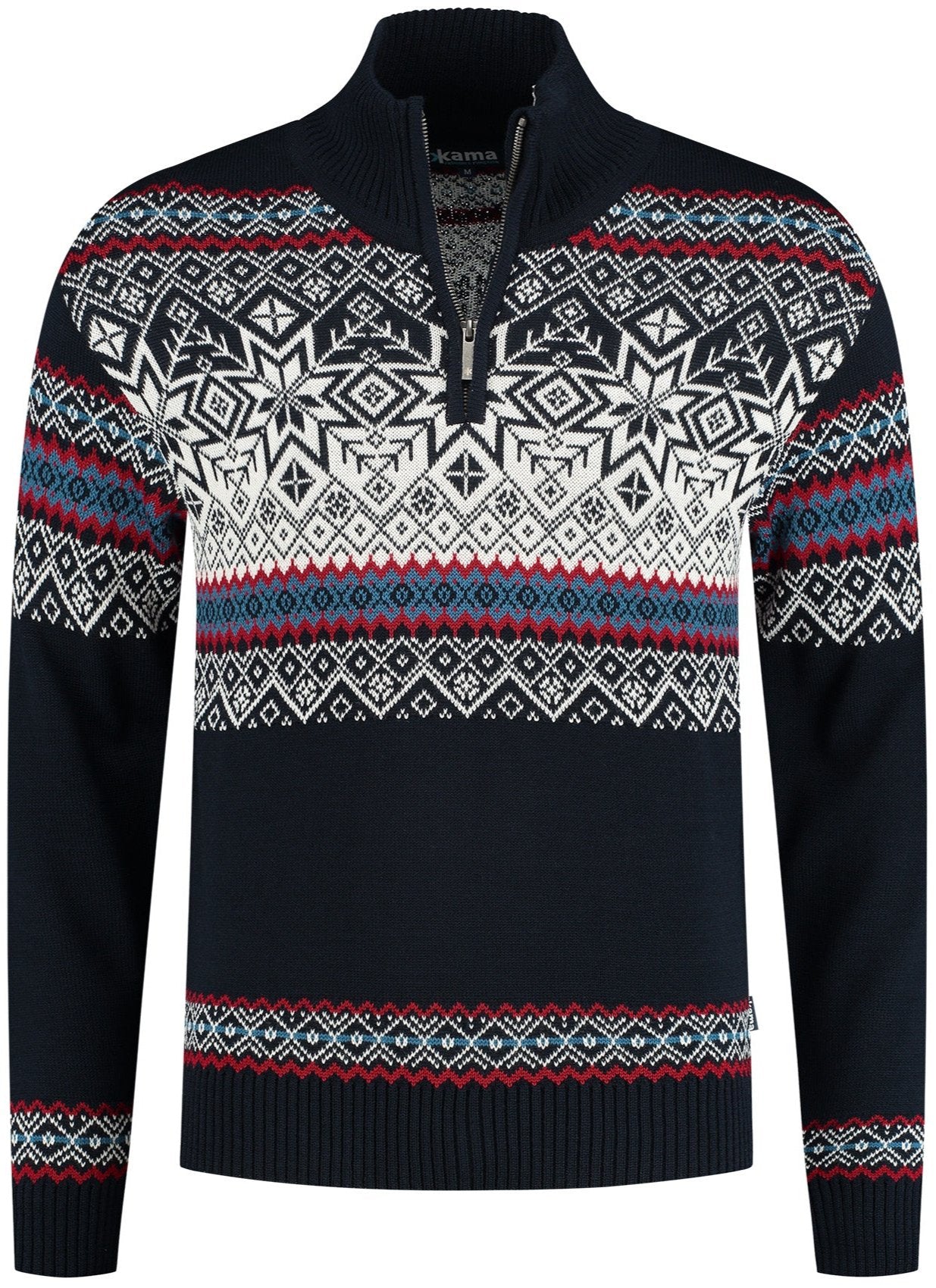 Pullover Merino Nordic, Mörkblå