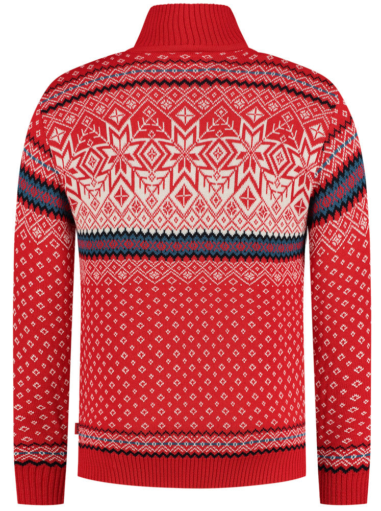 Pullover Merino Nordic, rot 