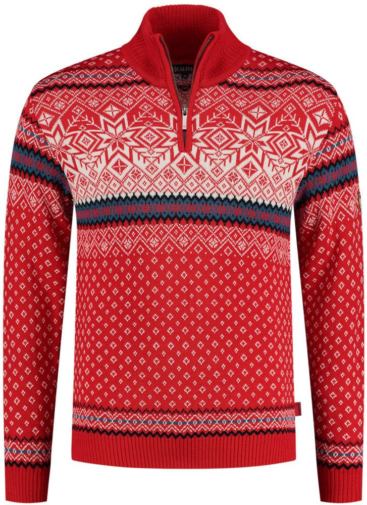 Pullover Merino Nordic, red