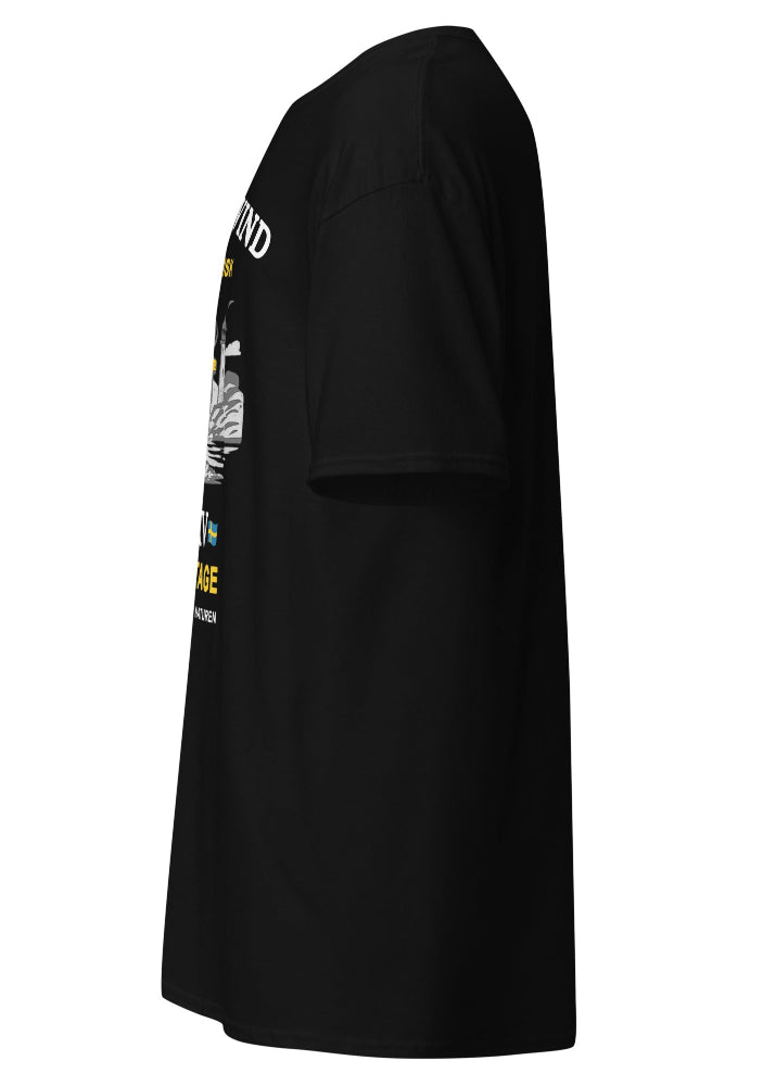 Svart t-shirt med Wirvelvind Nature Heritage-tryck