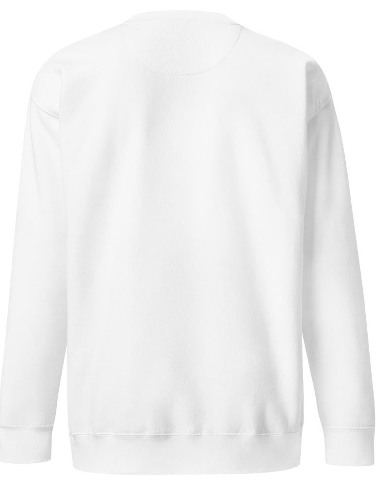 Skandinavisk arv – Sweatshirt vit med nordiskt tryck | Wirvelvind