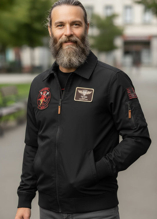 Wirvelvind Bomberjacka "T-Cruise" Svart