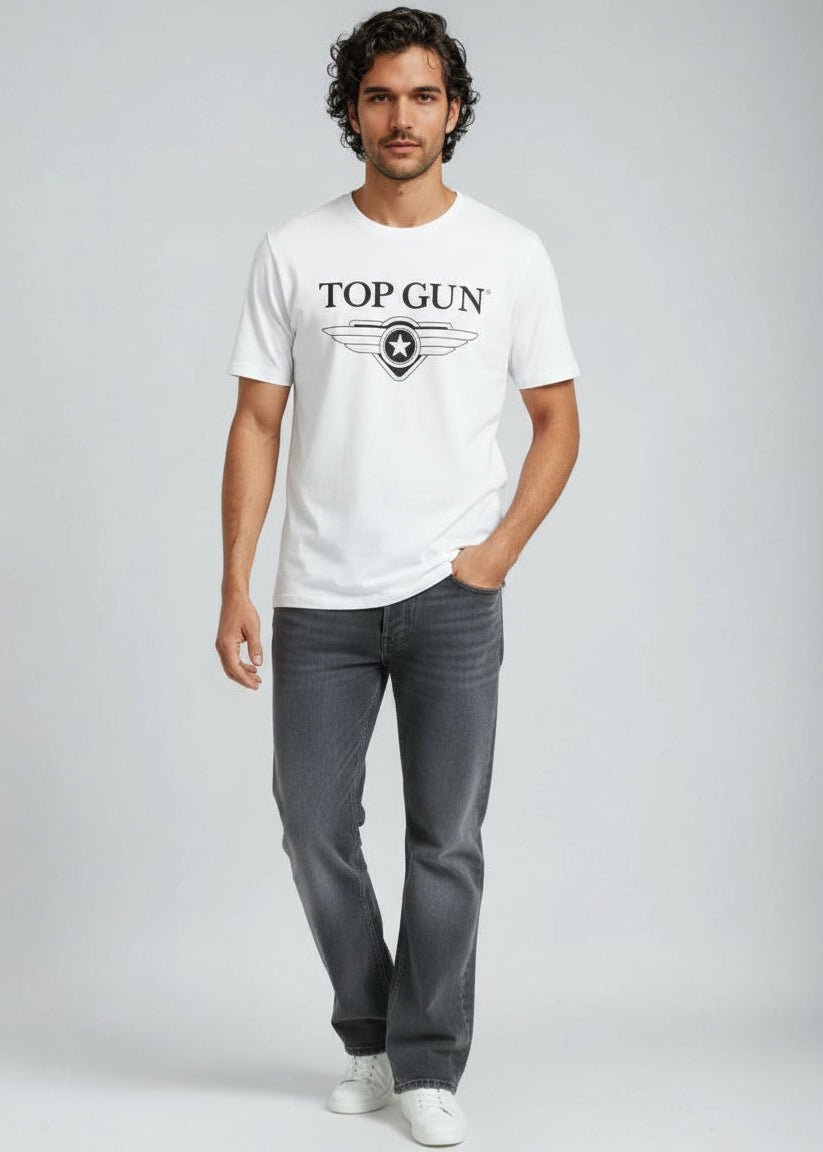 Wirvelvind "Cloudy" T-shirt, vit