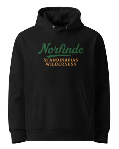 Wirvelvind Ekologisk Hoodie – Skandinavisk Wilderness, Svart