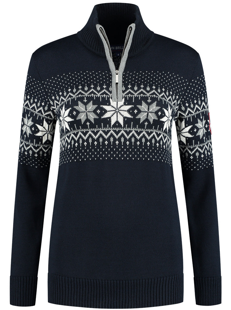 Wirvelvind Nordic Damtröja Merino, Mörkblå