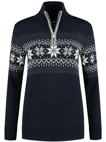 Wirvelvind Nordic Damtröja Merino, Mörkblå