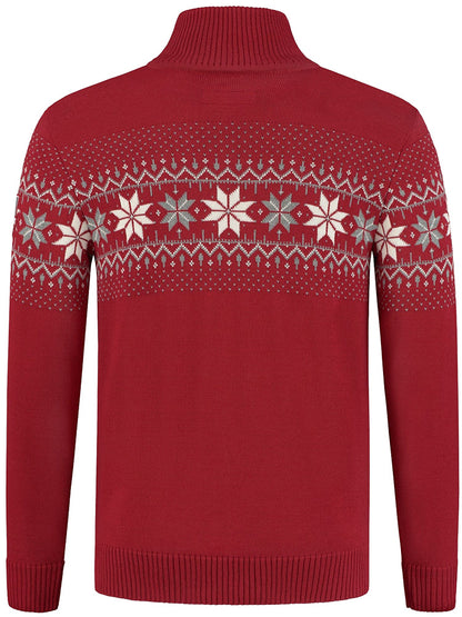Wirvelvind Nordic Herrtröja Merino, Röd