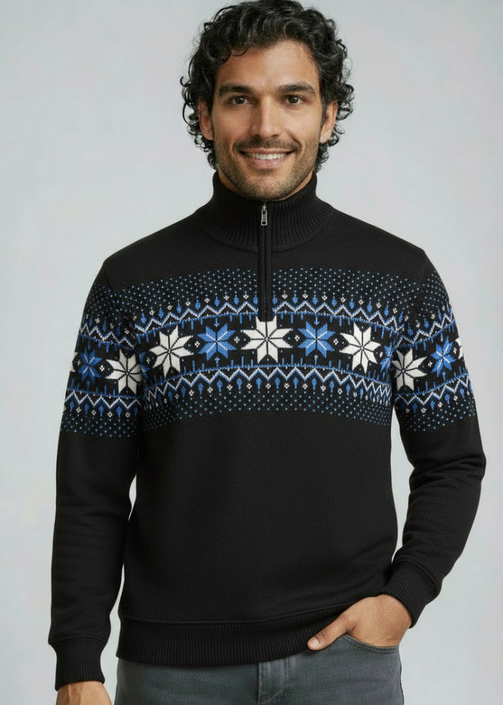 Wirvelvind Nordic Herrtröja Merino, Svart