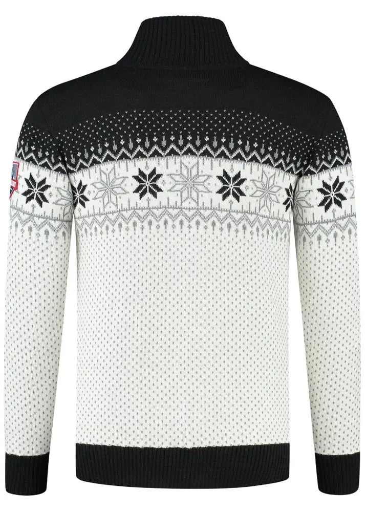 Wirvelvind Nordic Herrtröja Merino, svart & vit