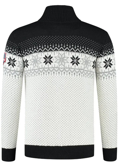 Wirvelvind Nordic Herrtröja Merino, svart & vit