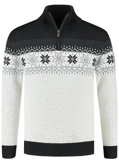 Wirvelvind Nordic Herrtröja Merino, svart & vit