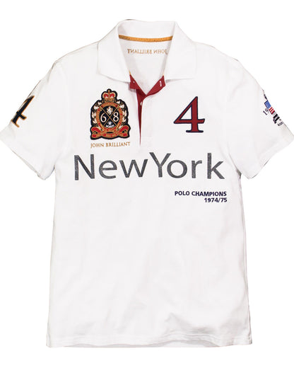 Wirvelvind Pikétröja New York, vit