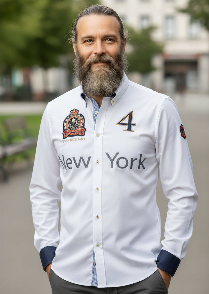 Wirvelvind Polosport New York Shirt (vit)