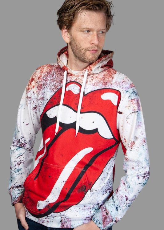 Wirvelvind Rolling Stones-tröja med huva