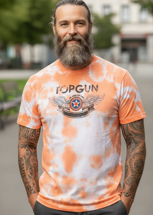 Wirvelvind T-Shirt "American Icon" kamouflage, orange