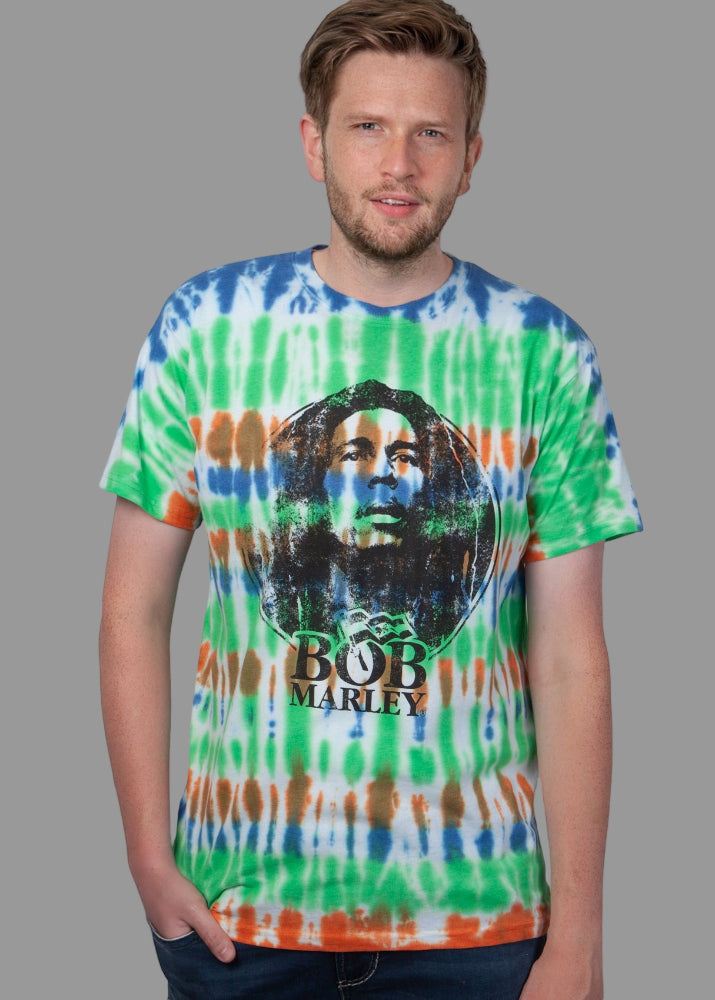 Wirvelvind T-shirt Bob Marley "Dip-Dye", Flerfärgad