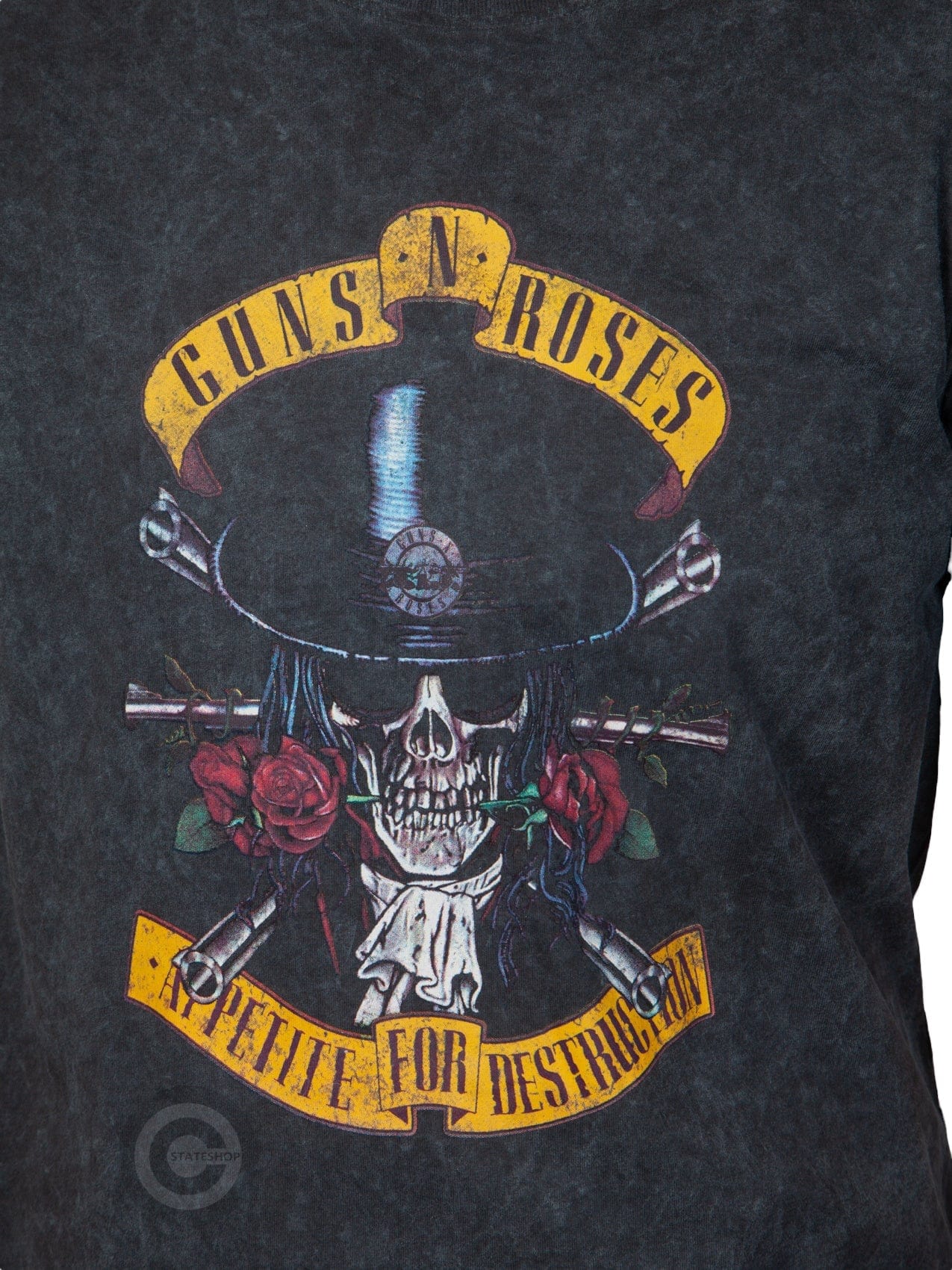 Wirvelvind T-shirt Guns 'N Roses "Appetite For Destruction" Dip Dye