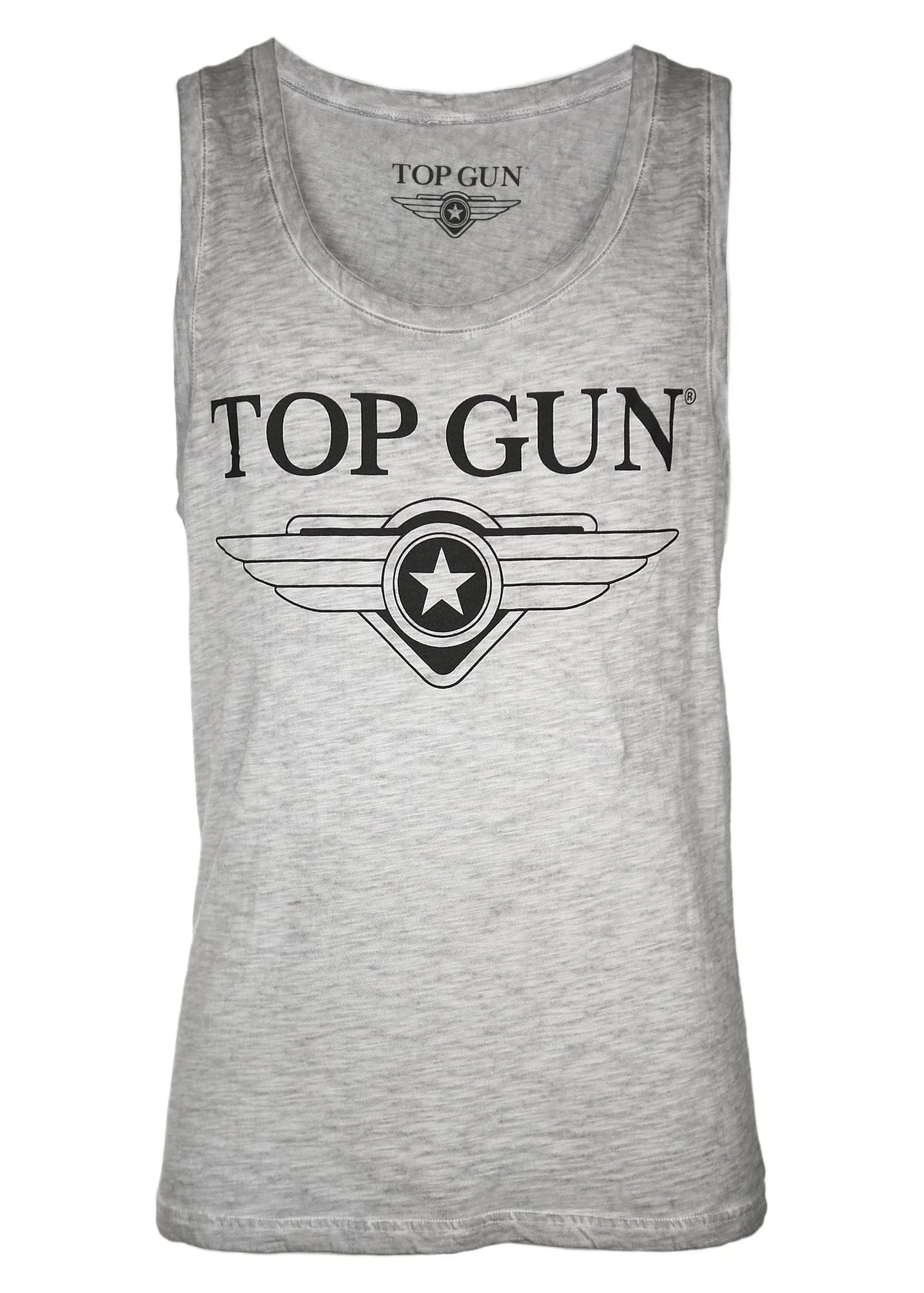 Wirvelvind "Truck" Ärmlös t-shirt, Grå fläckig