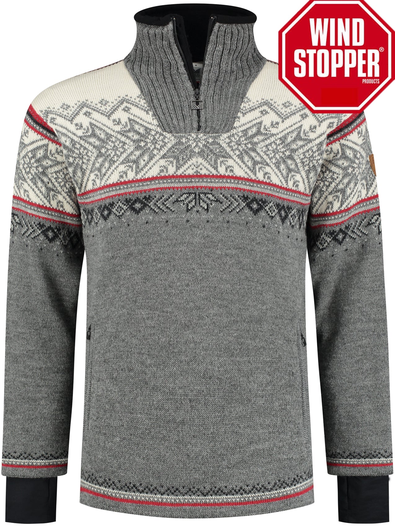 Vail Wetterfester Herrenpullover, Grau