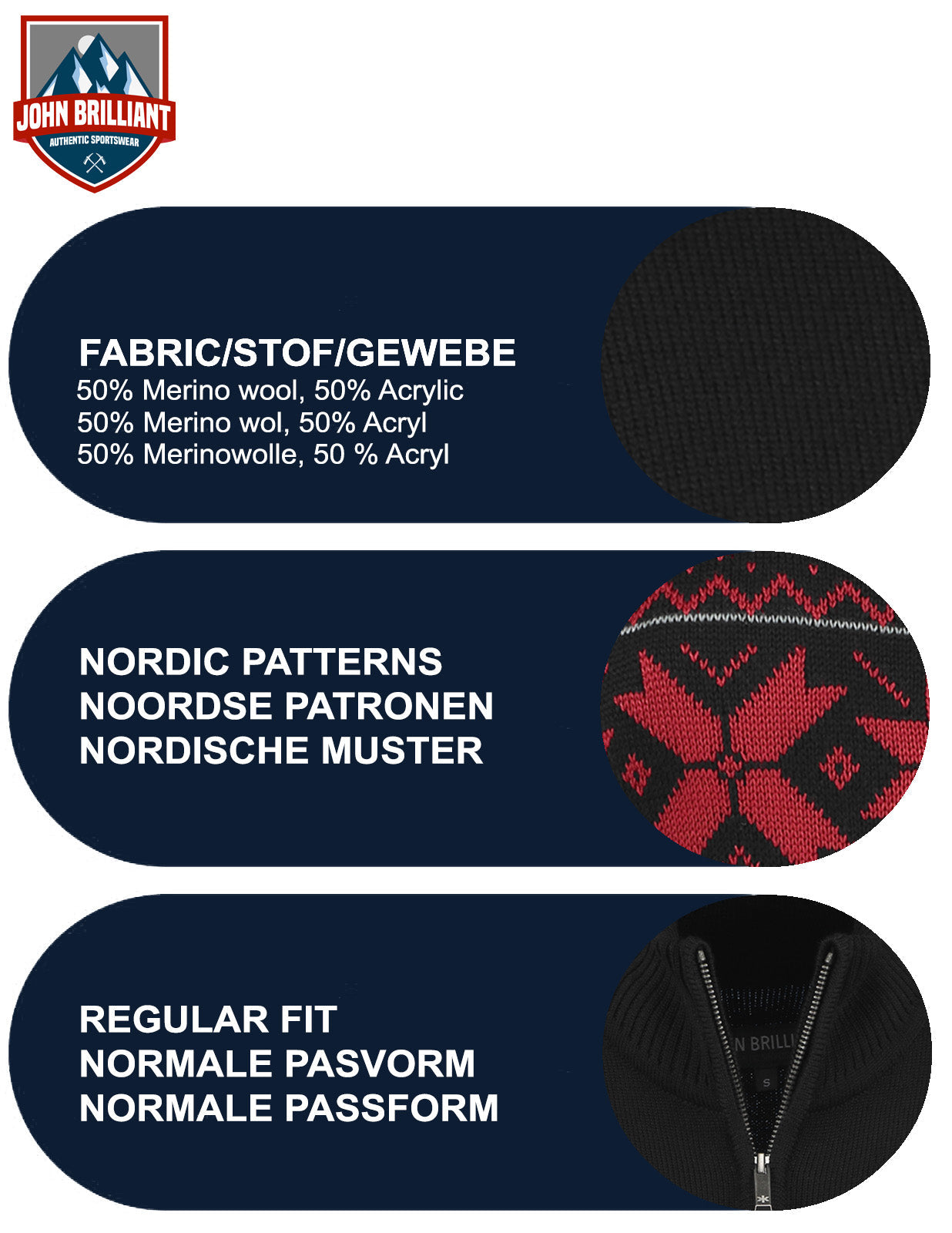 Norsk Damtröja Merino, Svart