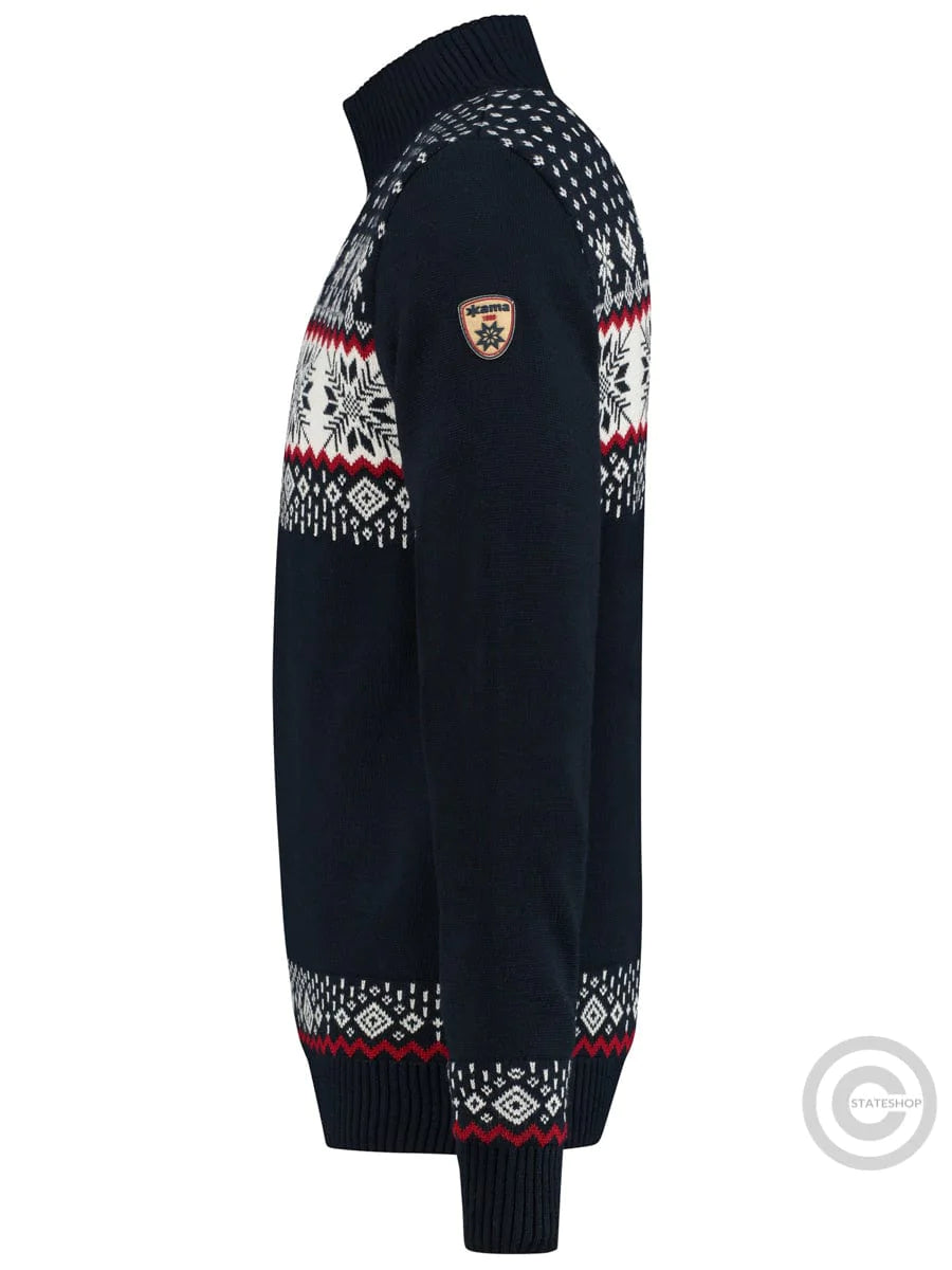 Knitted cardigan Windstopper®, darkblue