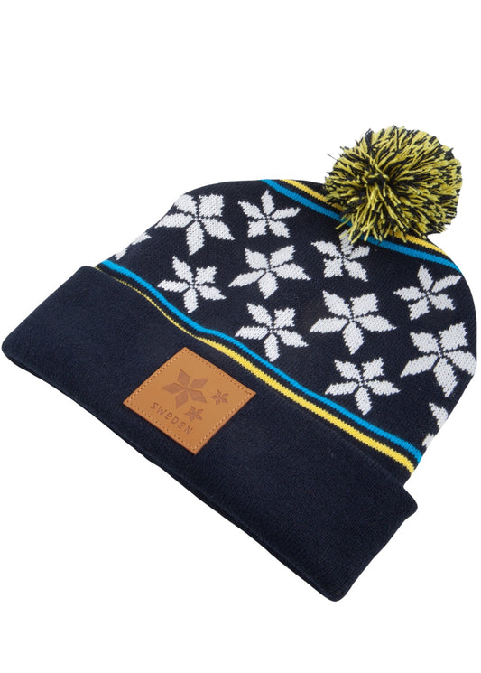 Varm och stilren unisexmössa i akryl, nordisk stickad beanie perfekt för kalla vinterdagar.