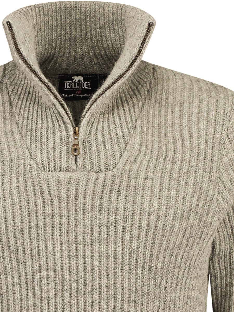 Hard wearing rib sweater, beige