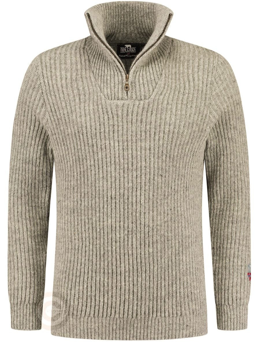 Hard wearing rib sweater, beige