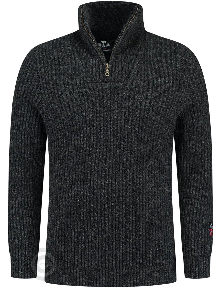 Hard wearing rib sweater, Charcoal