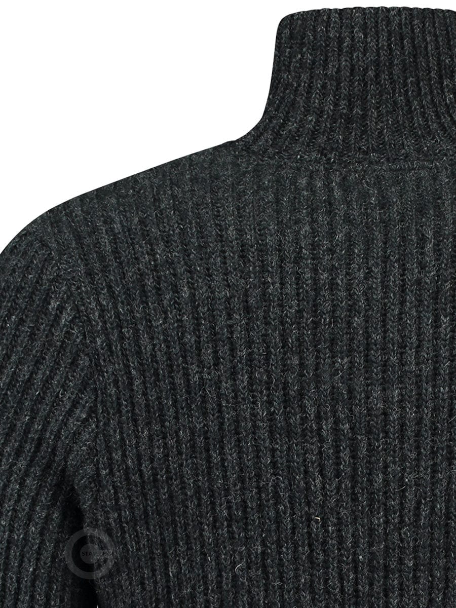 Hard wearing rib sweater, Charcoal