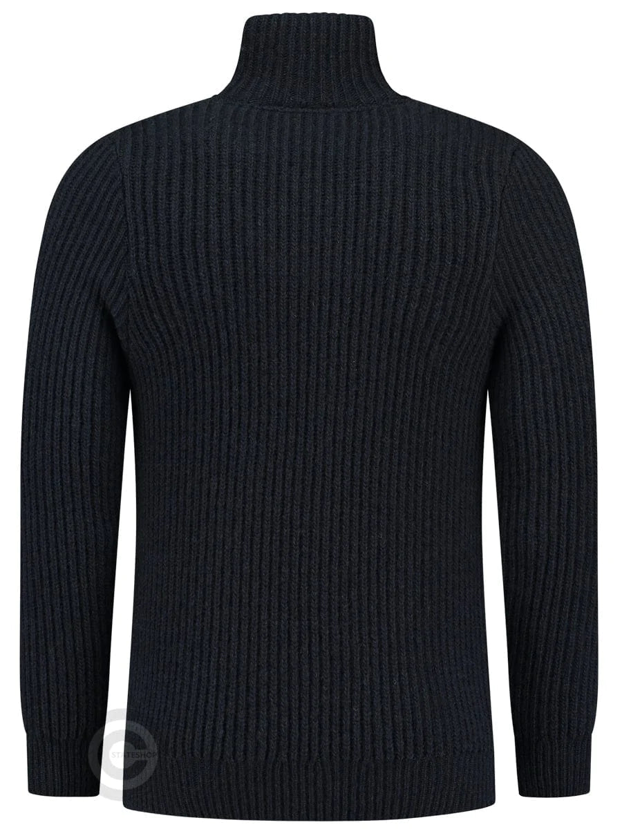 Hard wearing rib sweater, darkblue