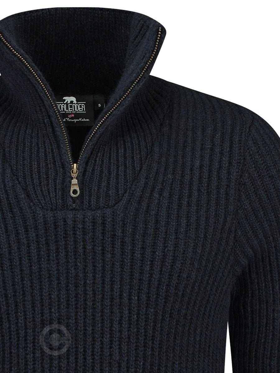 Hard wearing rib sweater, darkblue