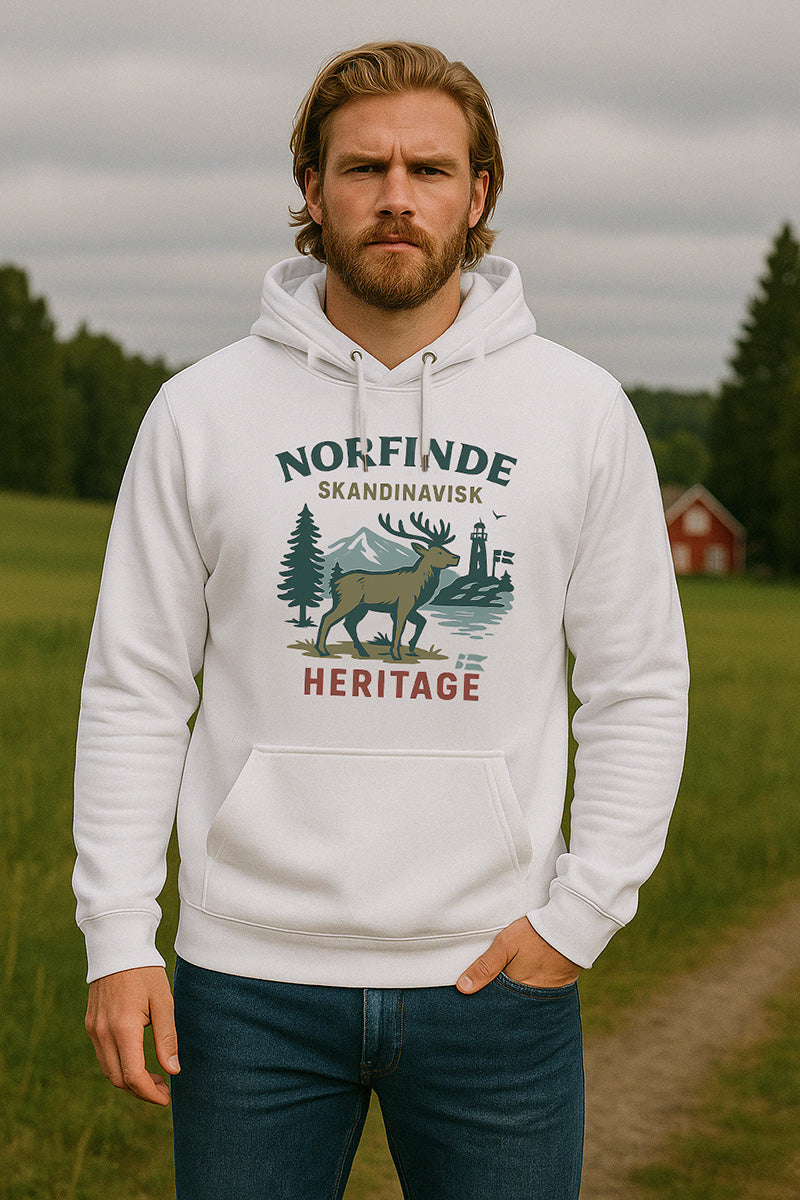 Scandinavian Hoodie – Heritage & Adventure, Black